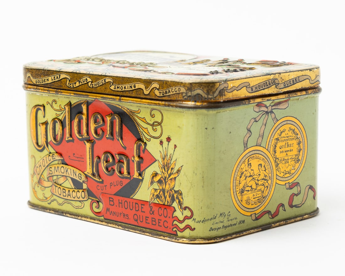 B. Houde & Co. Golden Leaf, Kodak and Champaign Tobacco Tins - 5
