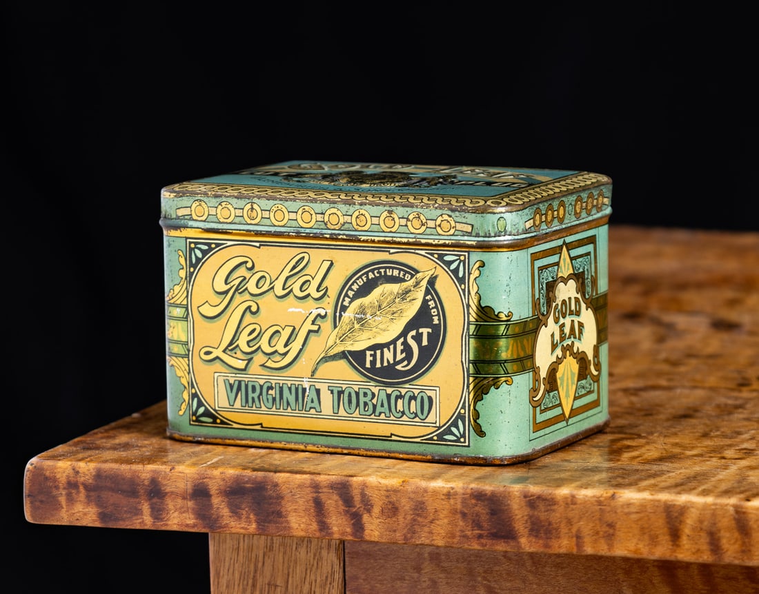 J. Lemesurier Gold Leaf Tobacco Tin - 10