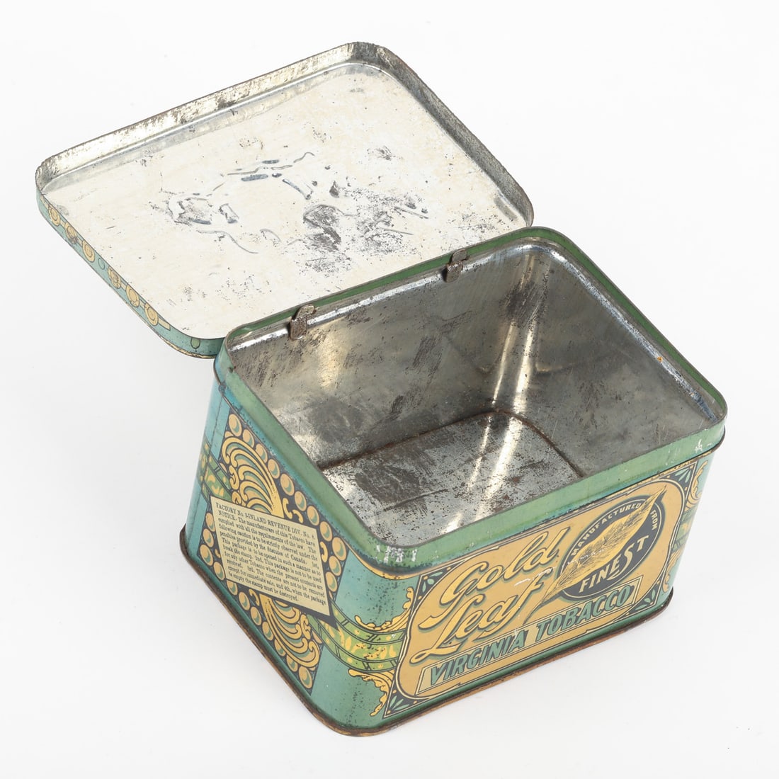 J. Lemesurier Gold Leaf Tobacco Tin - 8