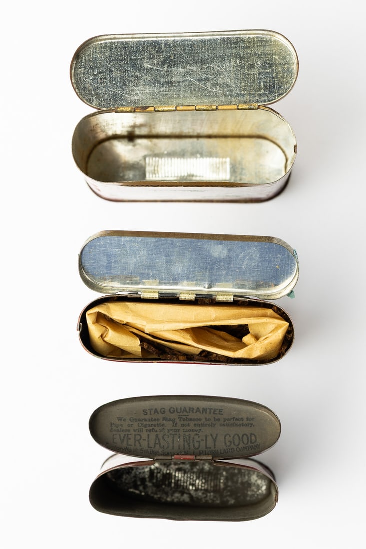 Forest & Stream, Buckingham and Stag Tobacco Pocket Tins - 8