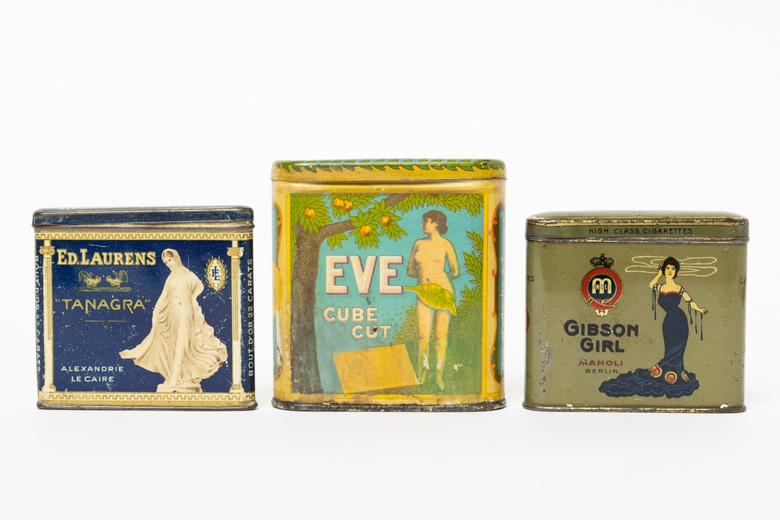 Eve, Tanagra and Gibson Girl Pocket Tobacco Tins - 2