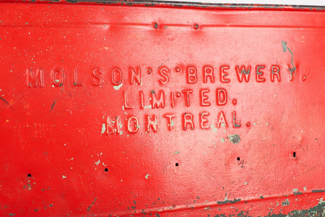 Molson's Brewery Locking Pressed Steel Beer Case - 2