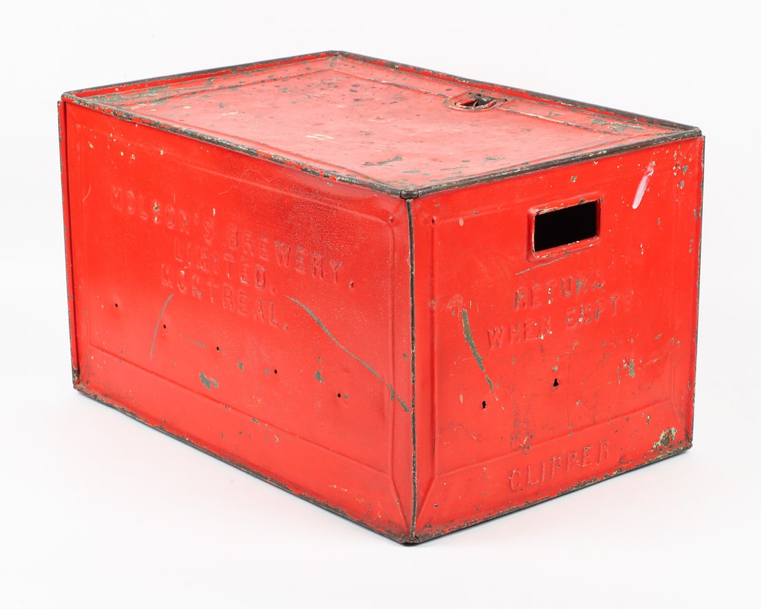 Molson's Brewery Locking Pressed Steel Beer Case - 4