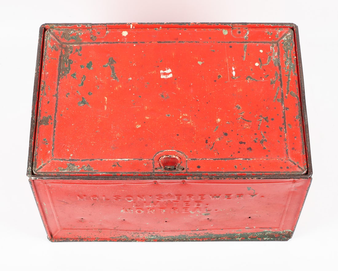 Molson's Brewery Locking Pressed Steel Beer Case - 7