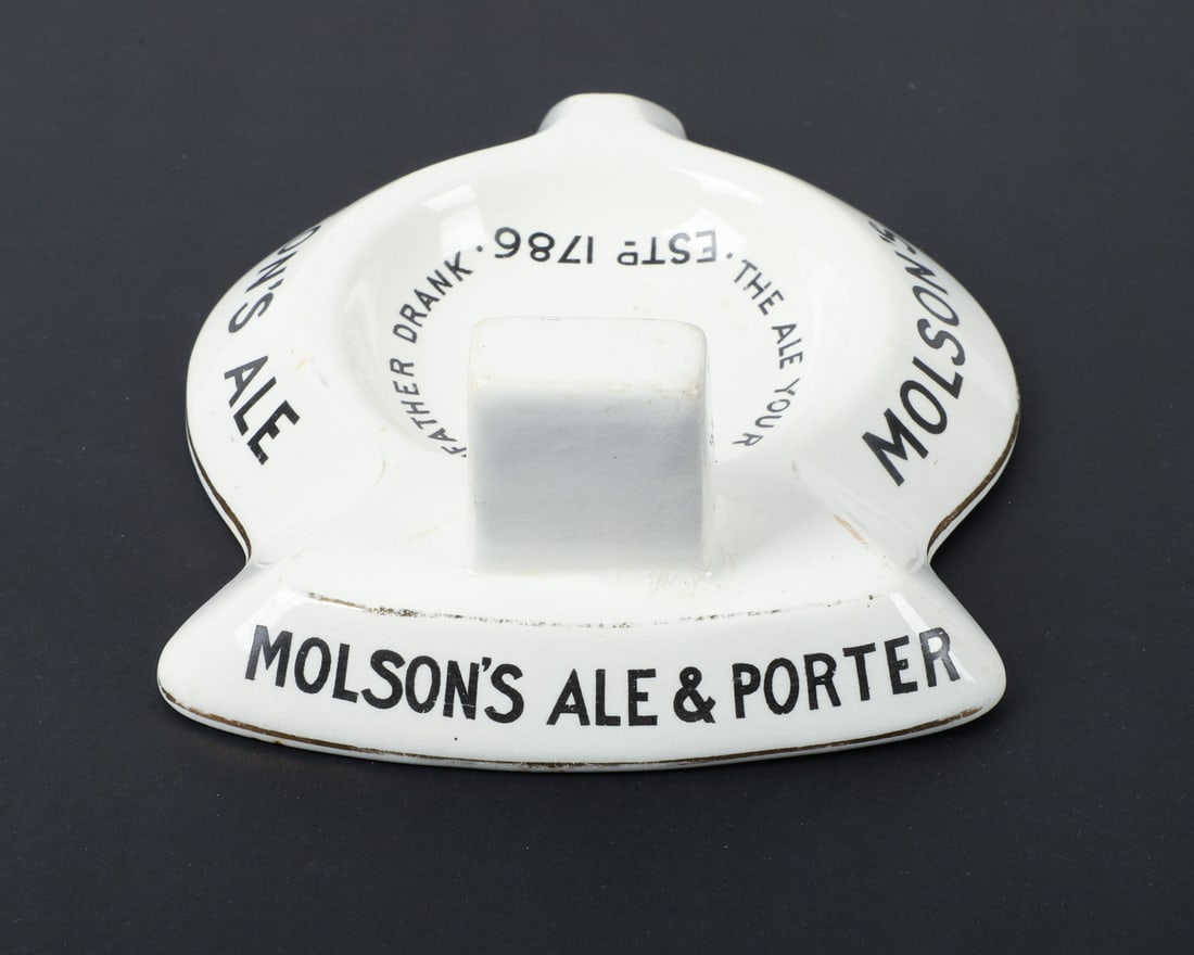 Molson's Ale Porcelain Ashtray & Matchbox - 4