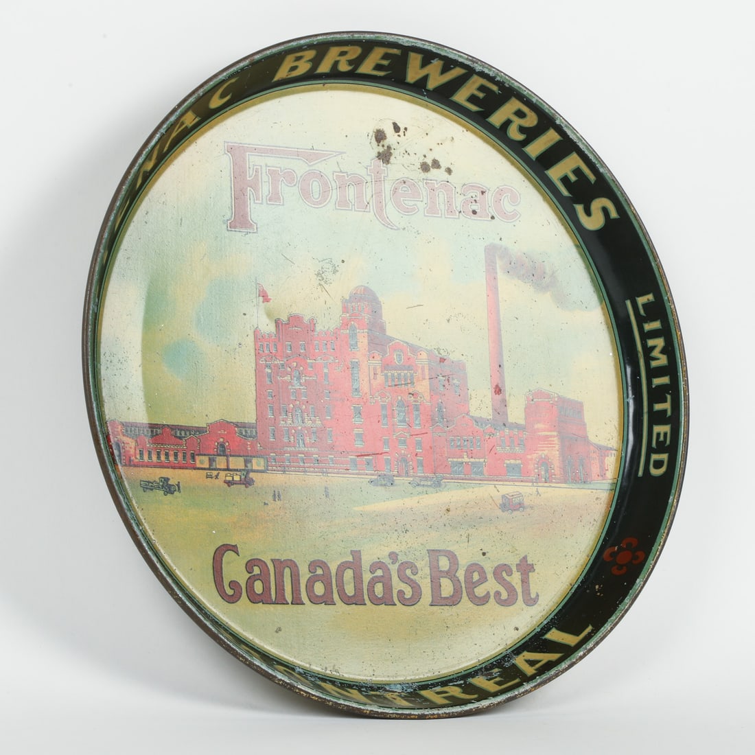 Frontenac Breweries, Montreal Factory Scene Beer Tray - 8