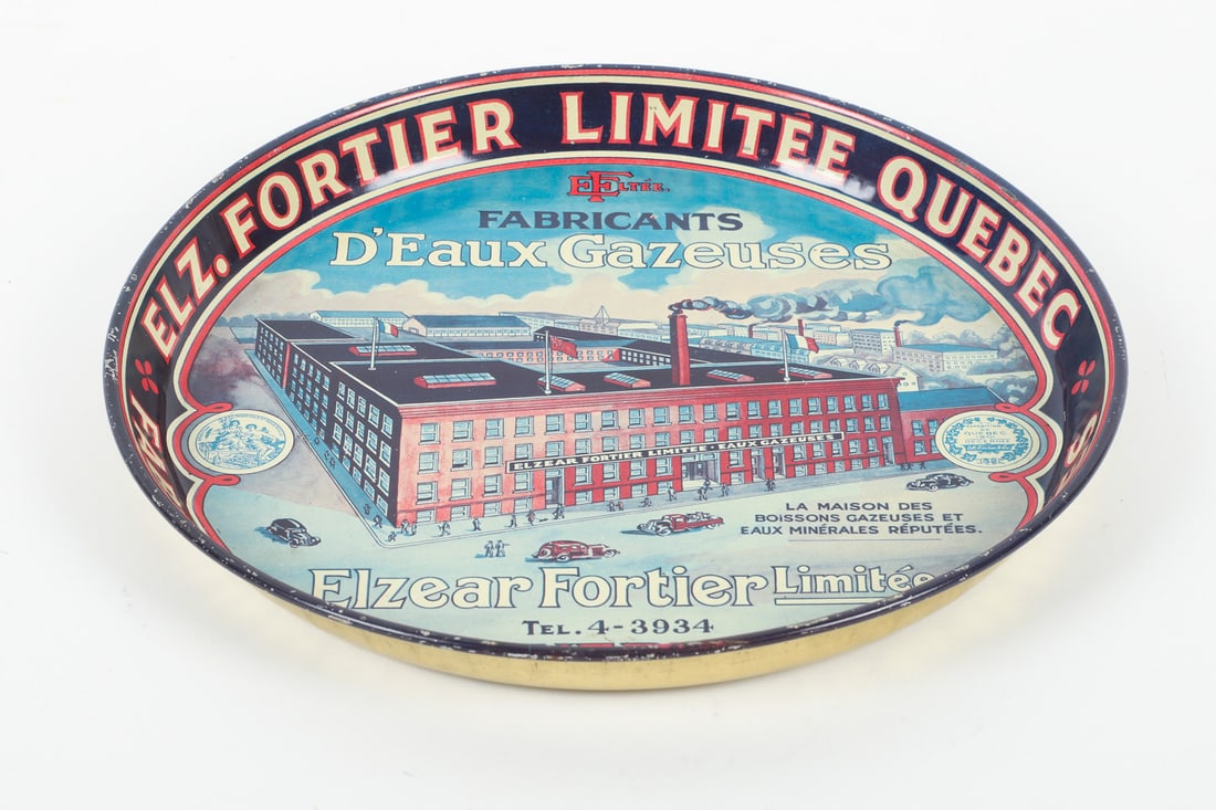 Elzear Fortier D'eaux Gazeuses (Mineral Waters) Serving Tray - 3