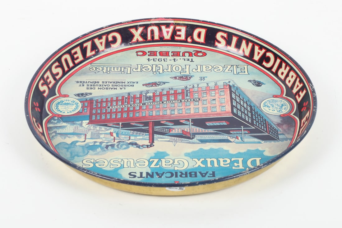 Elzear Fortier D'eaux Gazeuses (Mineral Waters) Serving Tray - 5