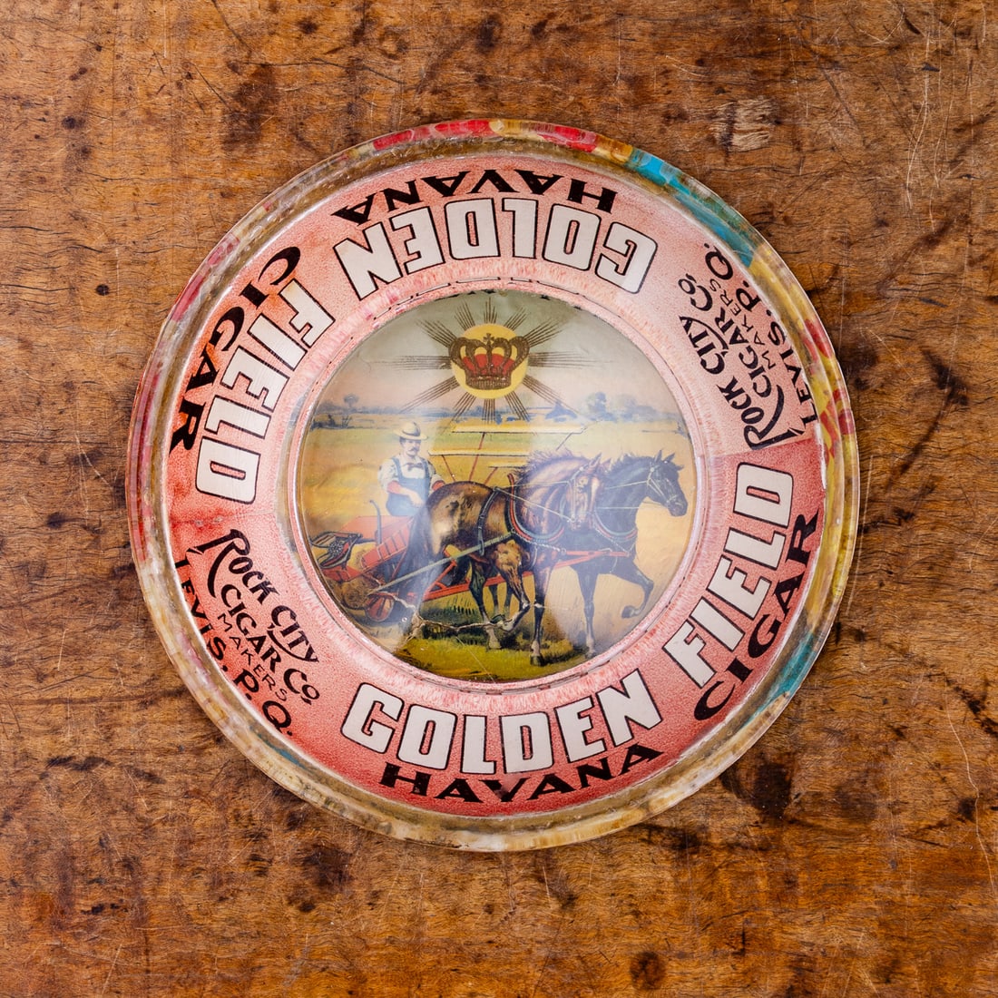 Rock City Golden Field Havana Cigar Ashtray - 9