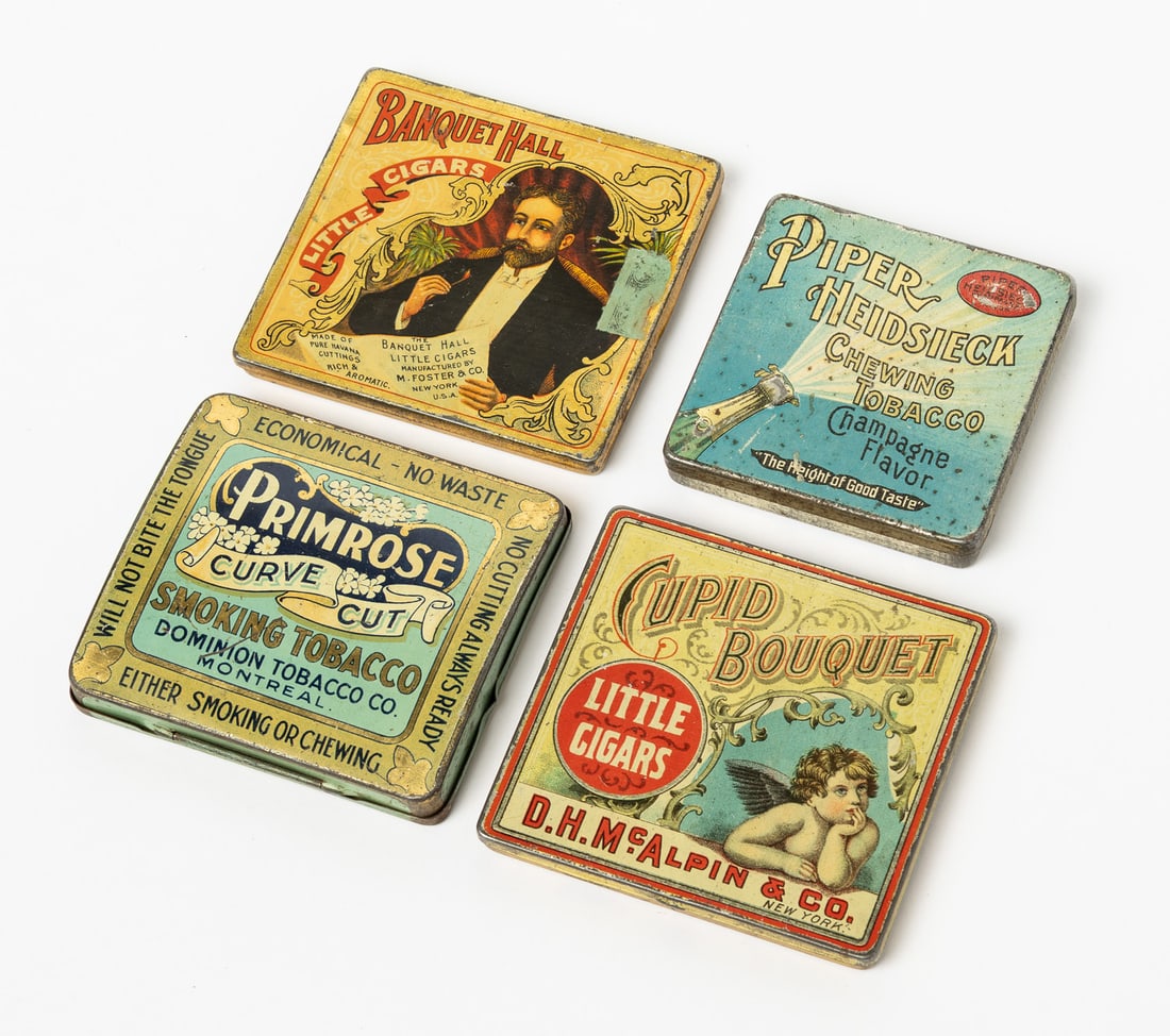 Banquet Hall, Cupid Bouquet, Primrose and Piper Heidsieck Little Cigar Tins - 2