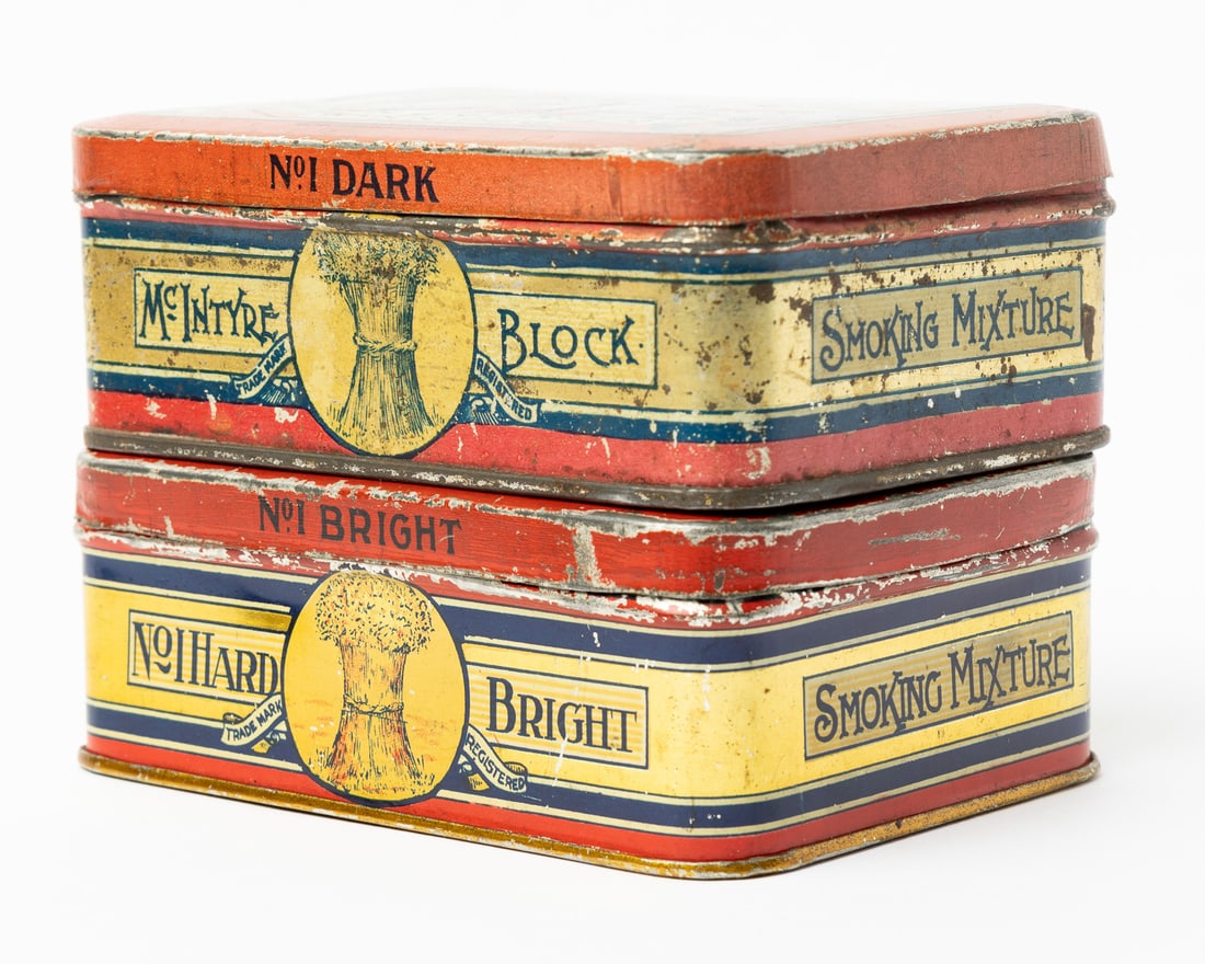 Erzinger's 1/4 Lb No. 1 and 1 Lb No. 2 Tobacco Tins - 9