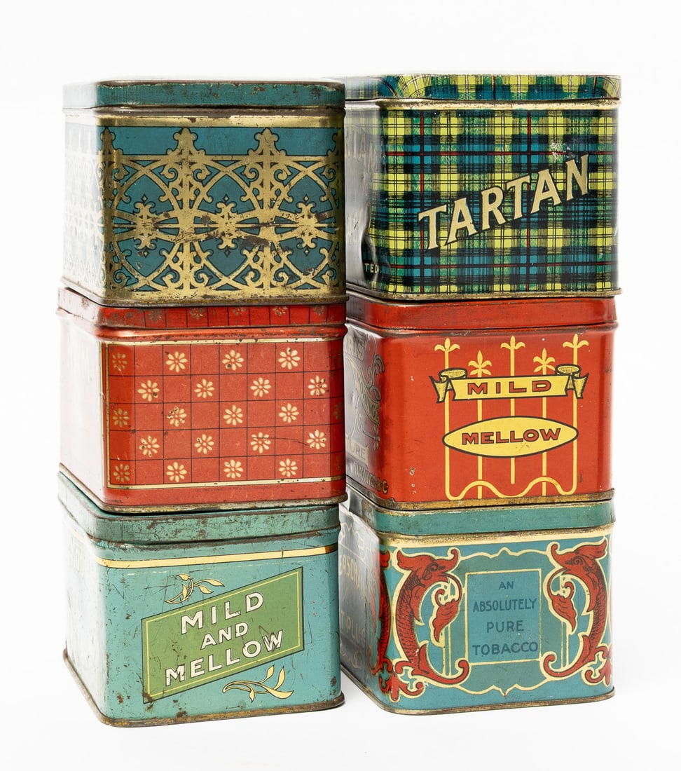 Tartin, Paradise, Mooney's, Meerschaum, Morris' and Kam Tobacco Boxes - 4