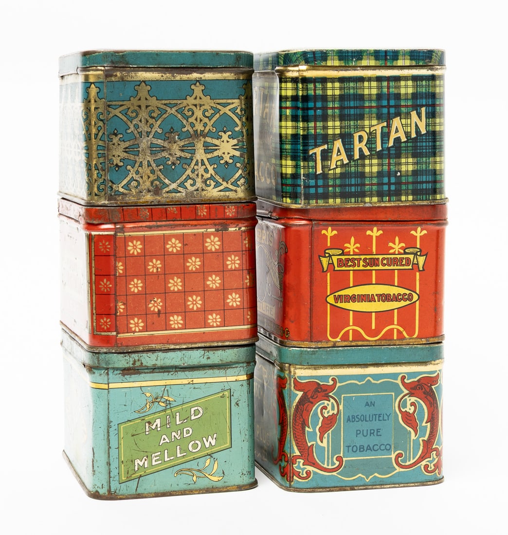 Tartin, Paradise, Mooney's, Meerschaum, Morris' and Kam Tobacco Boxes - 6