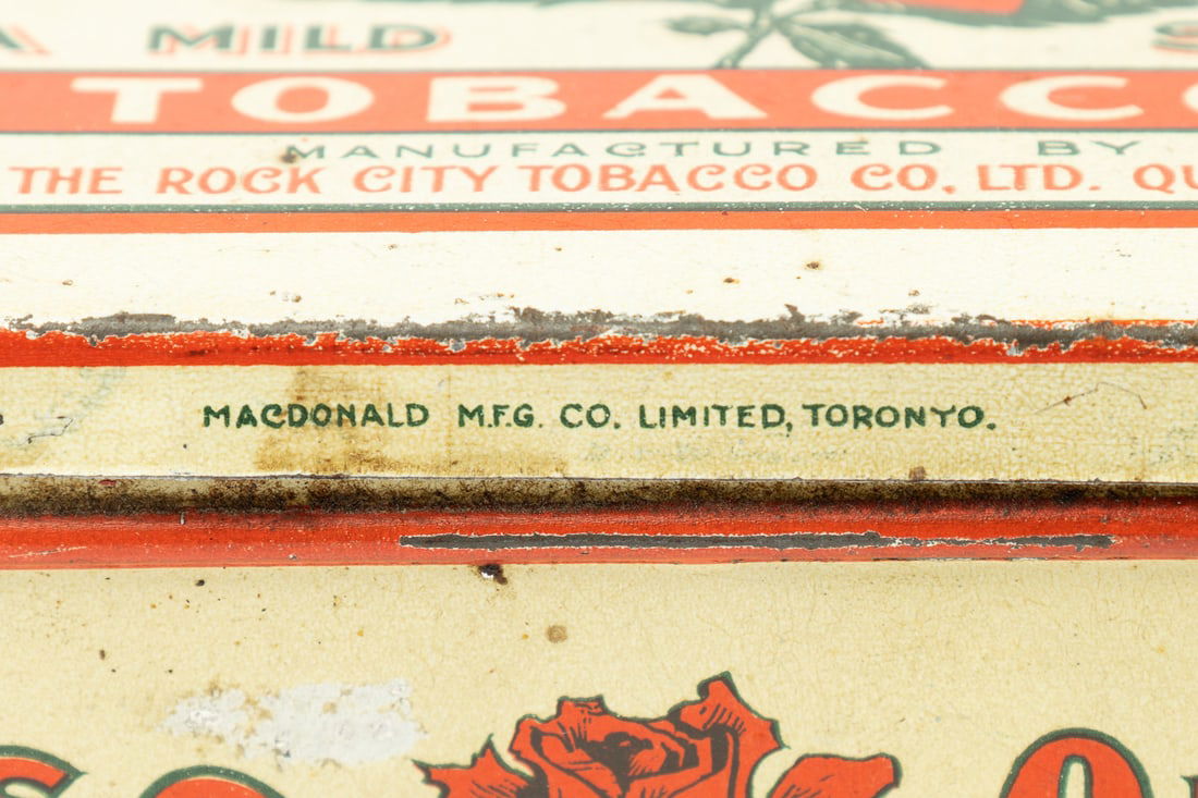 Steele's, Hickey's, Hyman's, Queen City, Gold Bell, Solace, Quesnel and Horse-Shoe Tobacco Tins - 16