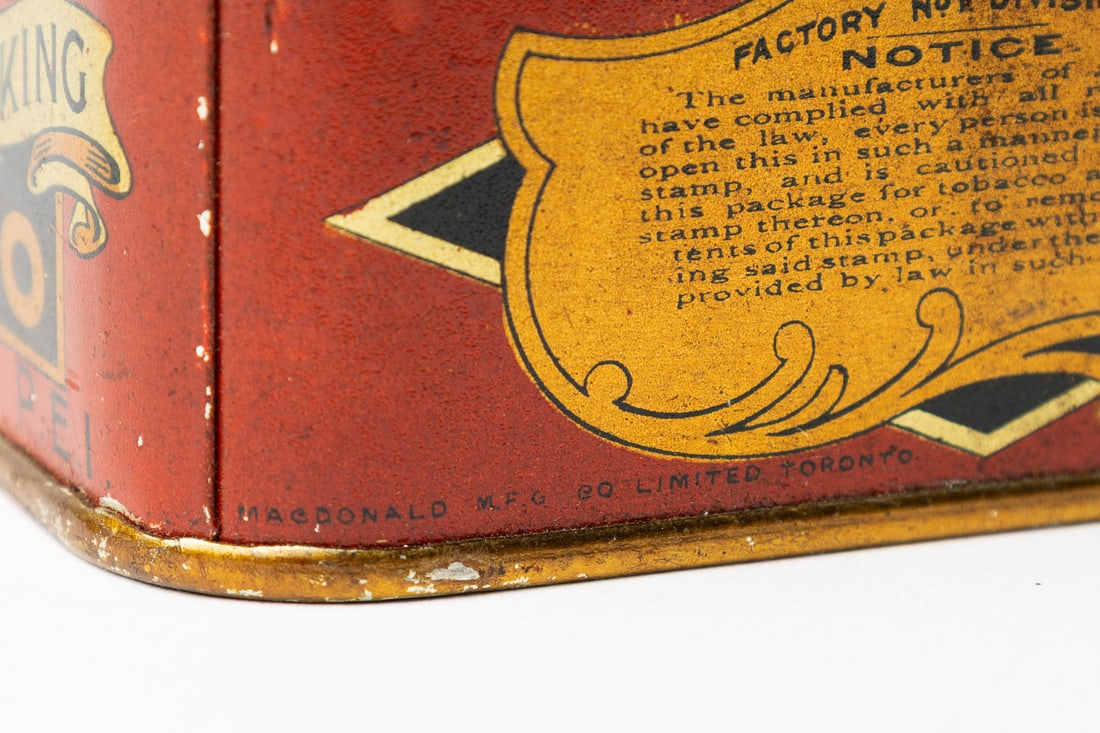 Steele's, Hickey's, Hyman's, Queen City, Gold Bell, Solace, Quesnel and Horse-Shoe Tobacco Tins - 18