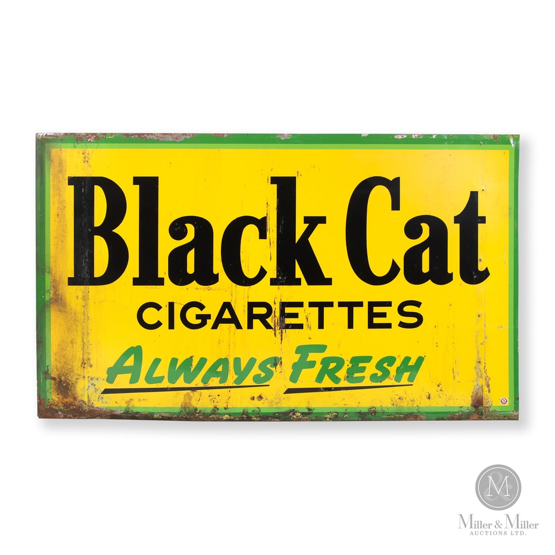 Black Cat Cigarettes "Always Fresh" Sign (1 of 5)