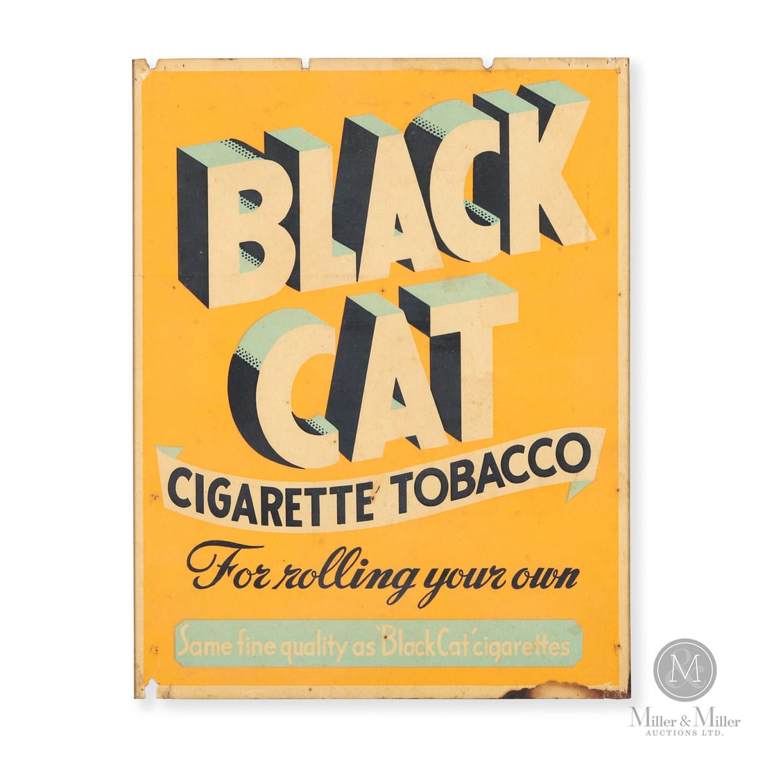 Black Cat Cigarette Tobacco "For Rolling Your Own" Poster (1 of 5)