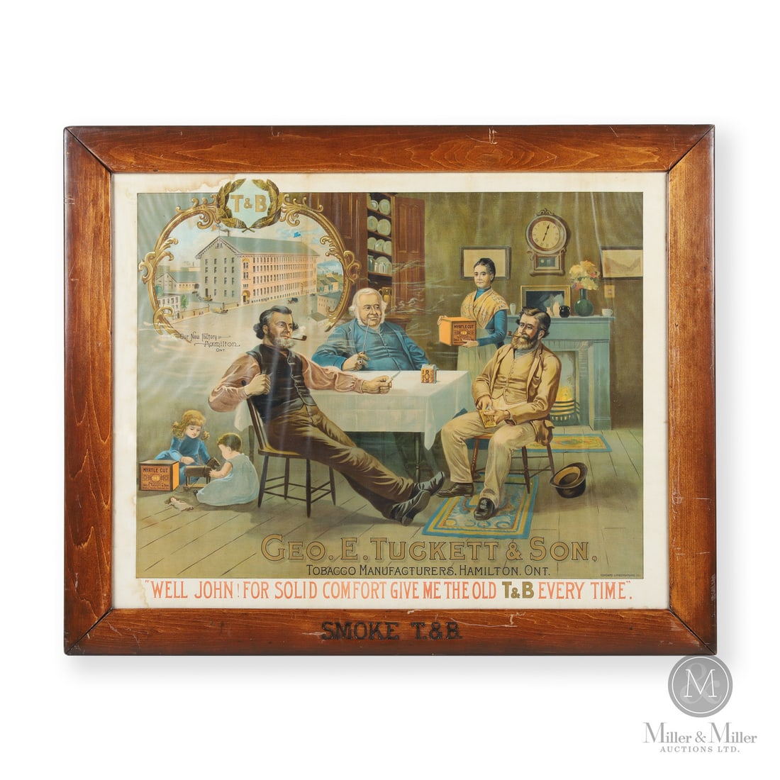 George E. Tuckett & Son T&B Tobacco Framed Lithograph (1 of 7)