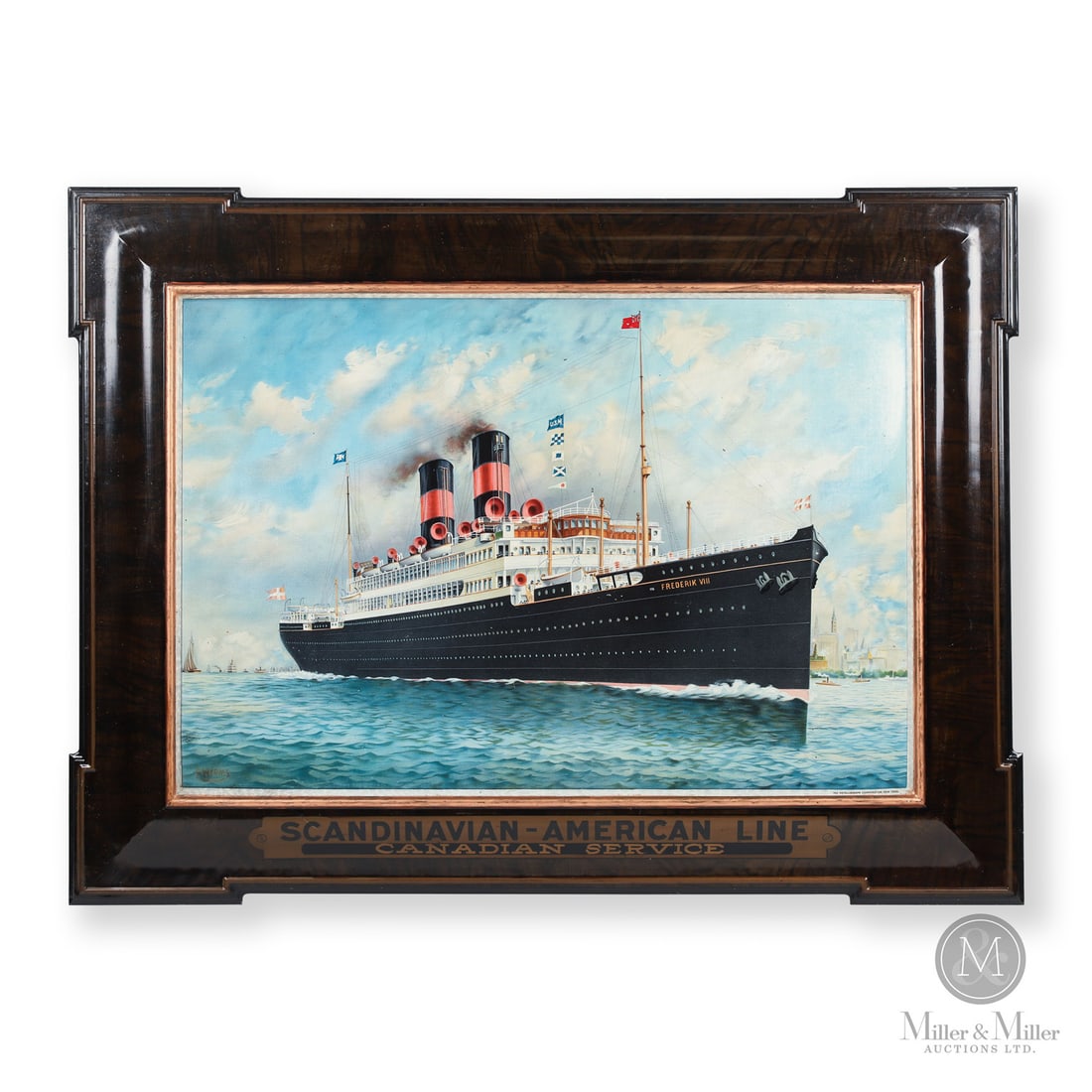 Scandinavian-American Line Canadian Service Frederik VIII Sign (1 of 6)