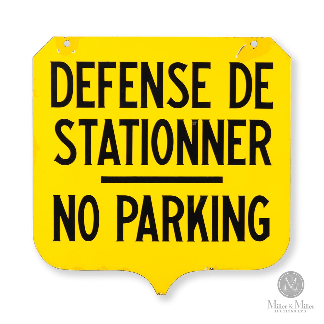 Bilingual No Parking Curb Sign (1 of 6)