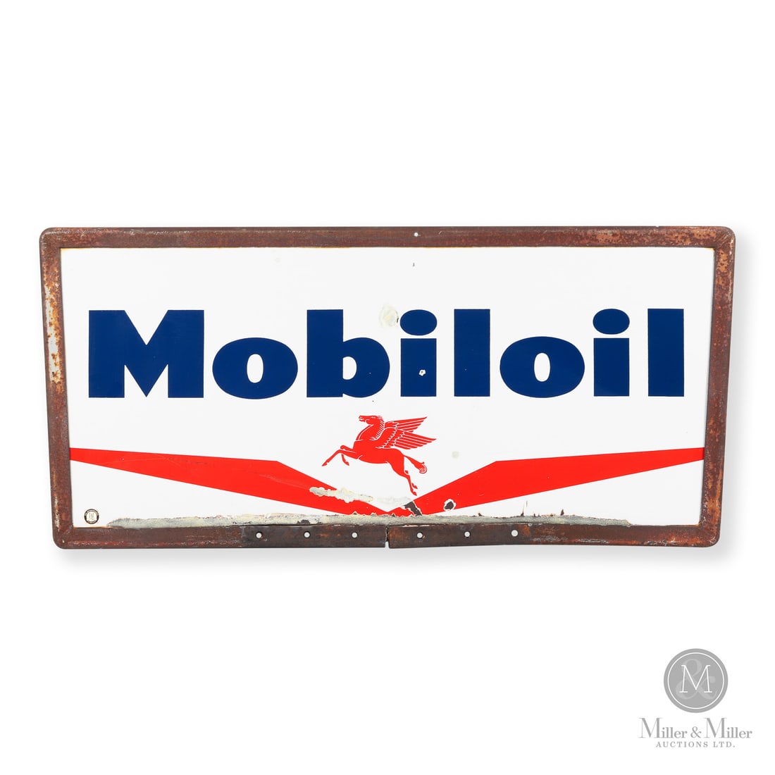 Mobiloil Motor Oil Curb Sign (1 of 8)