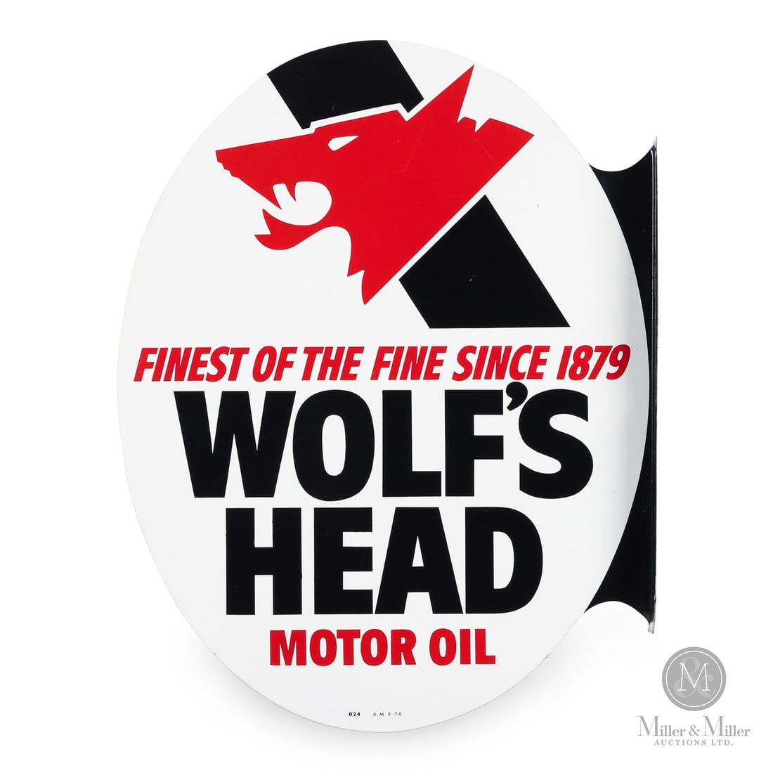 Wolf's Head Motor Oil Flange Sign (1 of 5)