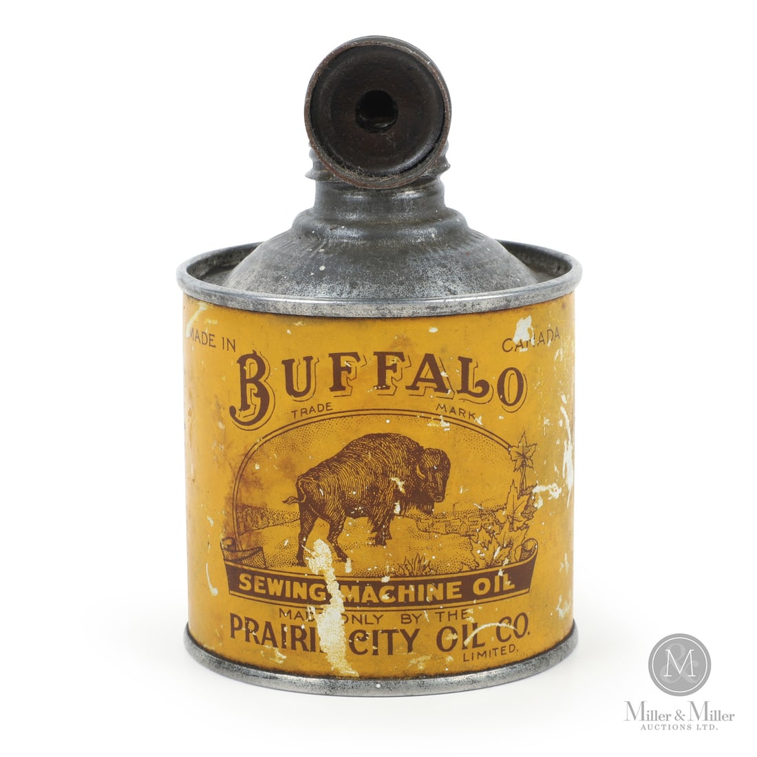 Prairie City Buffalo Sewing Machine Oil Tin (1 of 8)