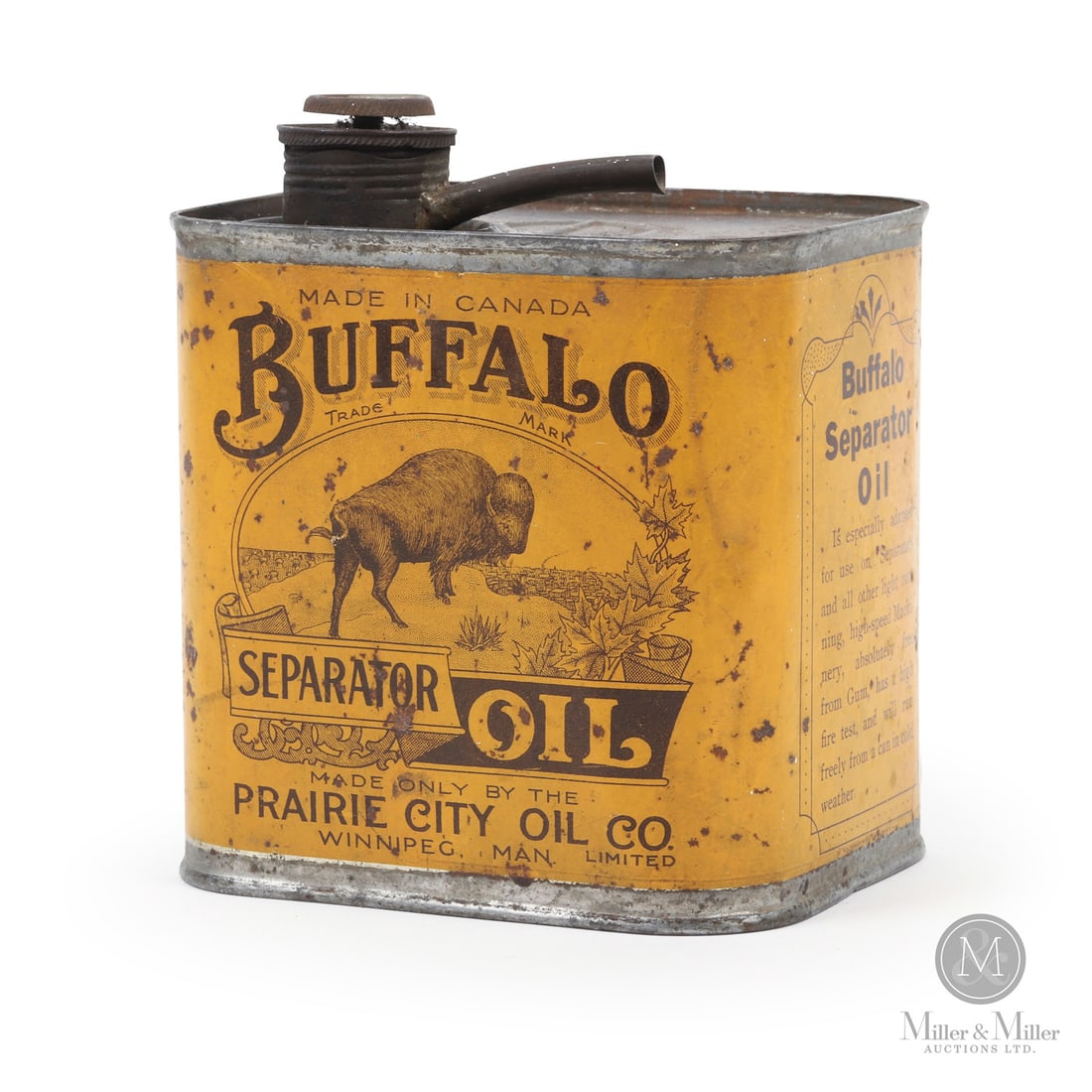 Prairie City Buffalo Separator Oil Tin (1 of 9)
