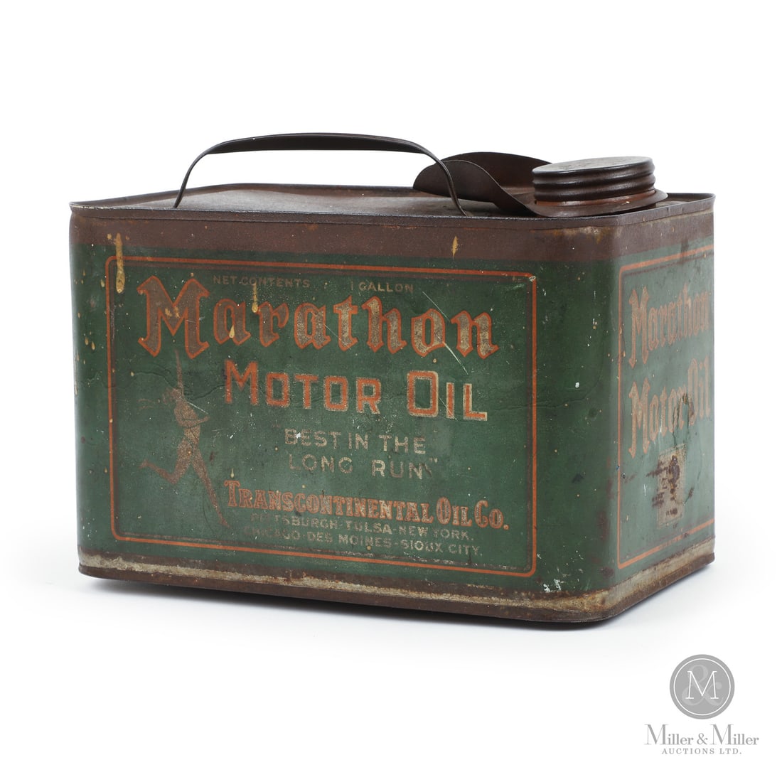 Marathon Motor Oil 1 Gallon Tin (1 of 9)