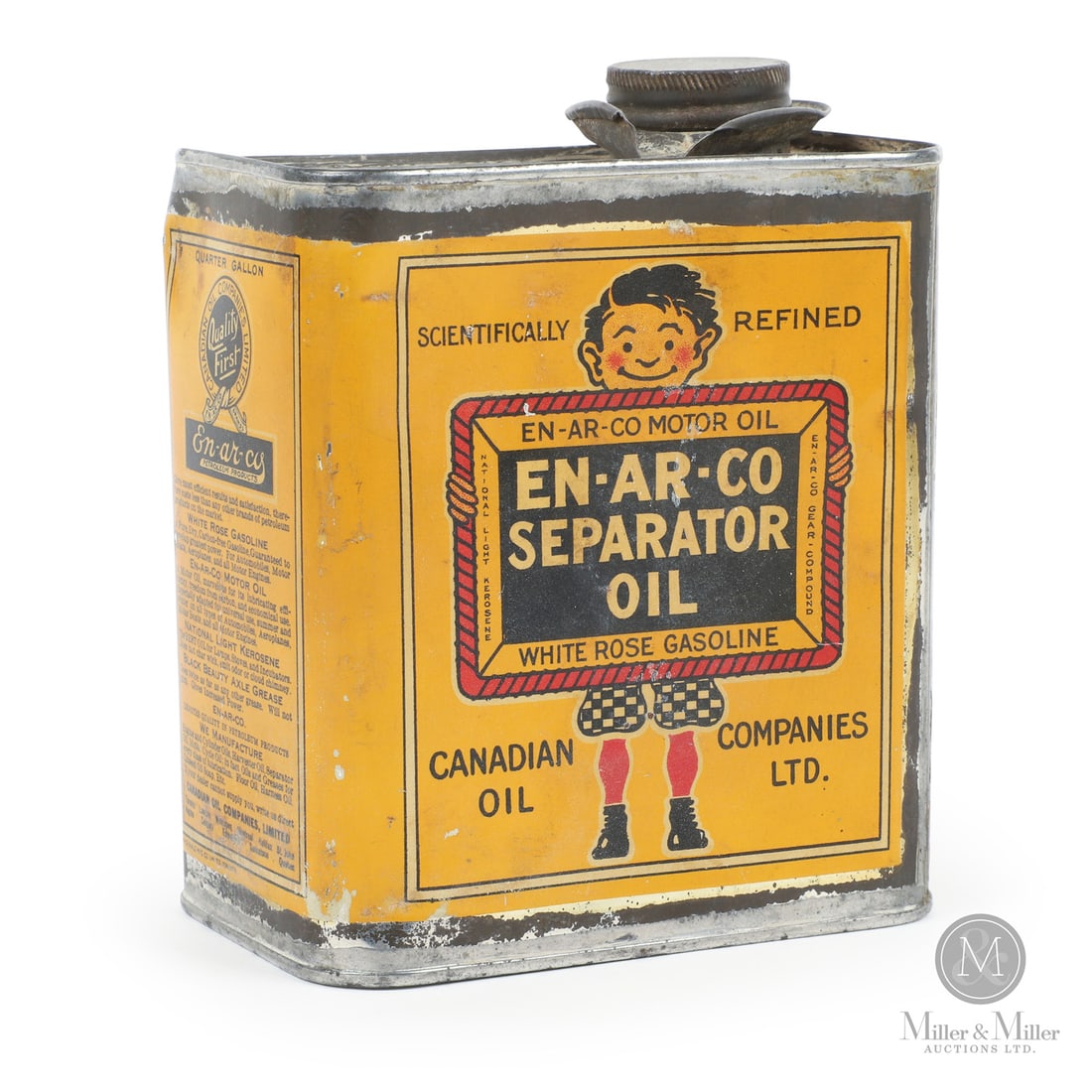 En-ar-co Separator Oil 1/4 Gallon Tin (1 of 10)