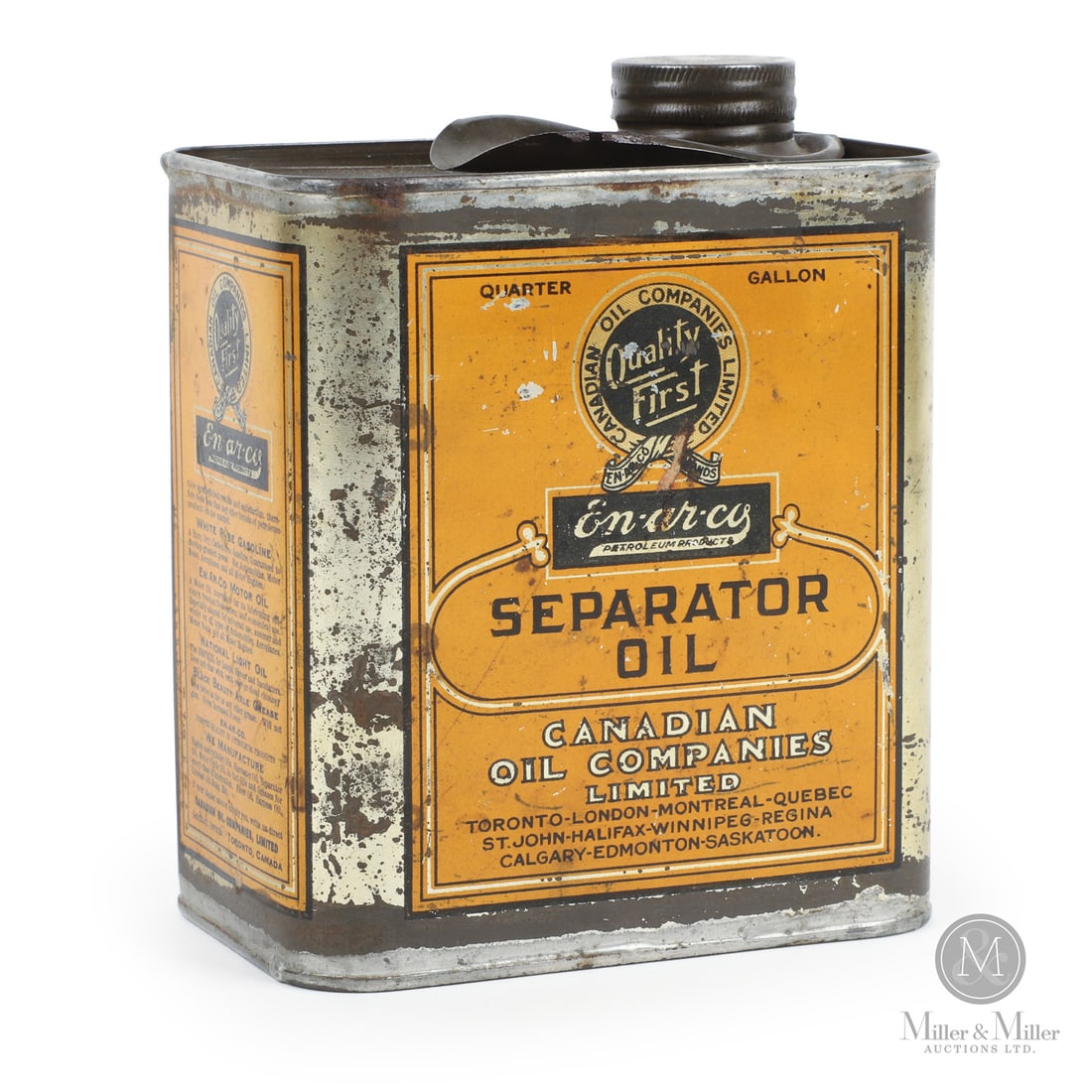 En-ar-co Separator Oil 1/4 Gallon Tin (1 of 10)