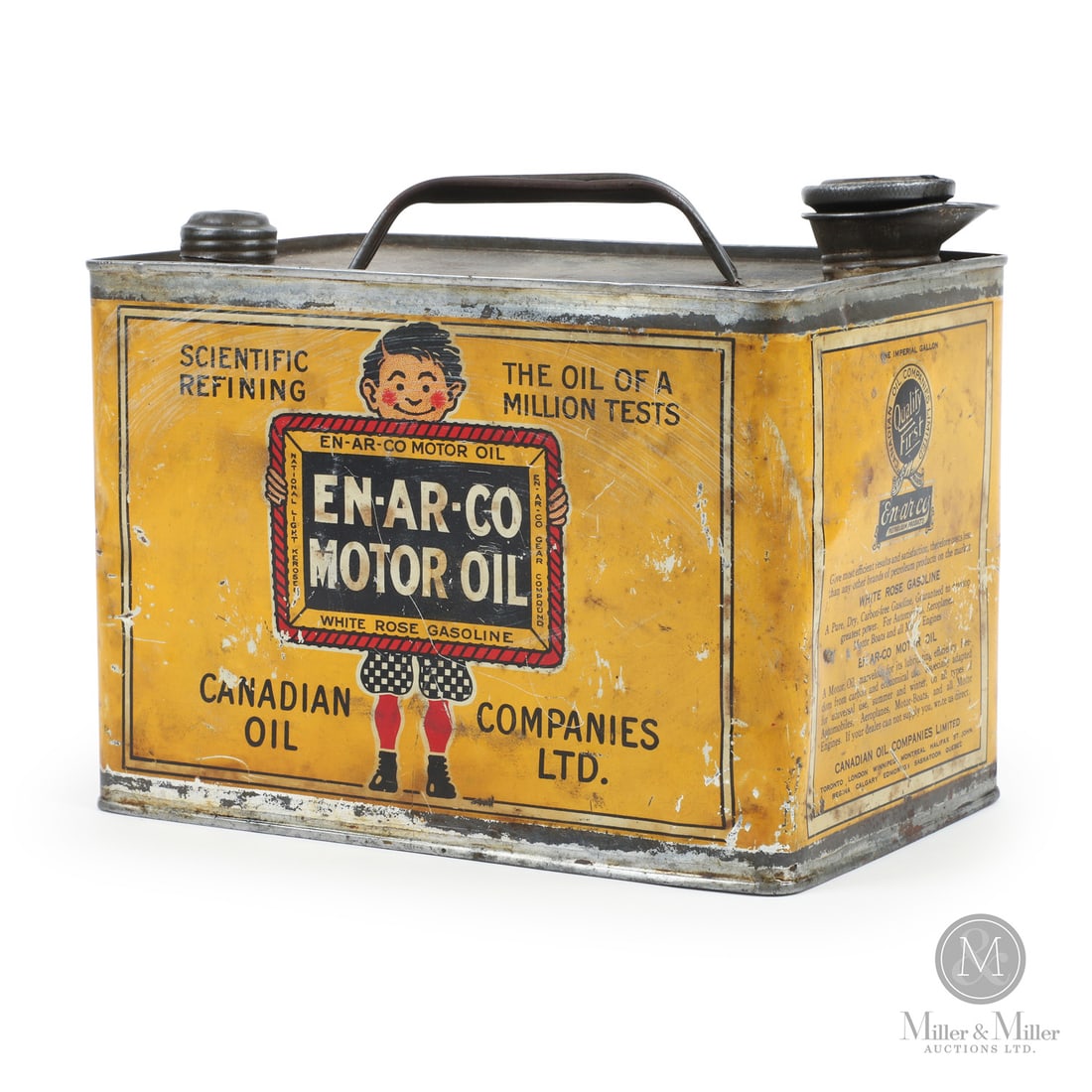 En-ar-co Motor Oil 1 Gallon Tin (1 of 8)