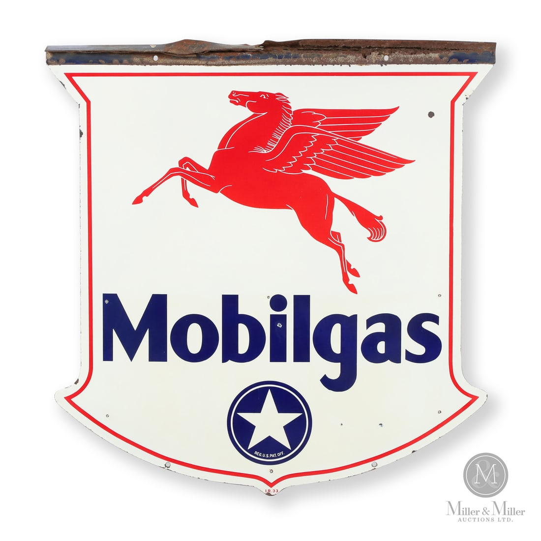 Mobilgas White Star Gasoline Service Station Sign (1 of 8)