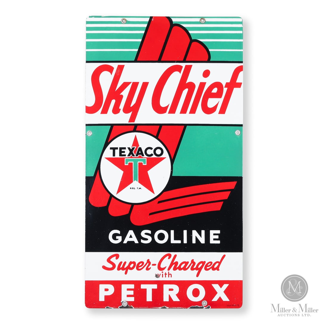 Texaco Sky Chief Gasoline With Petrox Pump Sign (1 of 6)