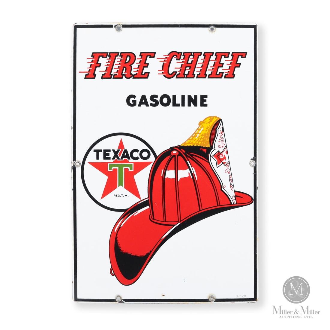 Texaco Fire Chief Gasoline Pump Sign (1 of 6)