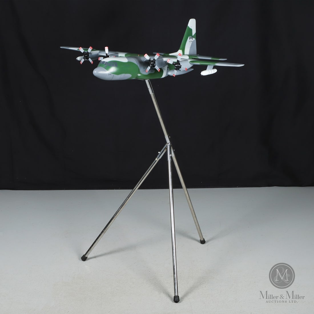 C-130 Hercules RCAF Floor Model Aircraft: Made in the Philippines for the Canadian market. C. 2010. Mahogany. Known as the "Herc," the C-130 is the world's most versatile tactical transport. It is designed for operations from unprepared runwa