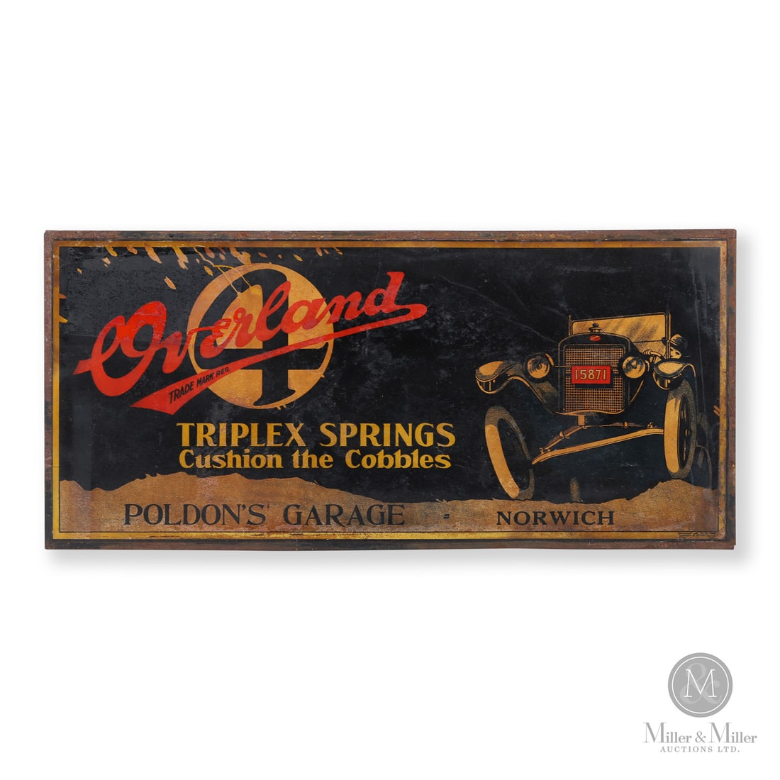 Overland "Four" Norwich, Ontario Agent Sign (1 of 7)