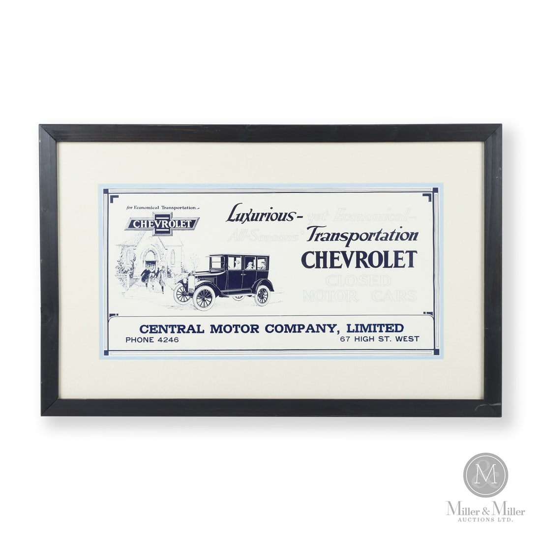 Chevrolet Saskatchewan Dealer Trolley Card Sign (1 of 5)