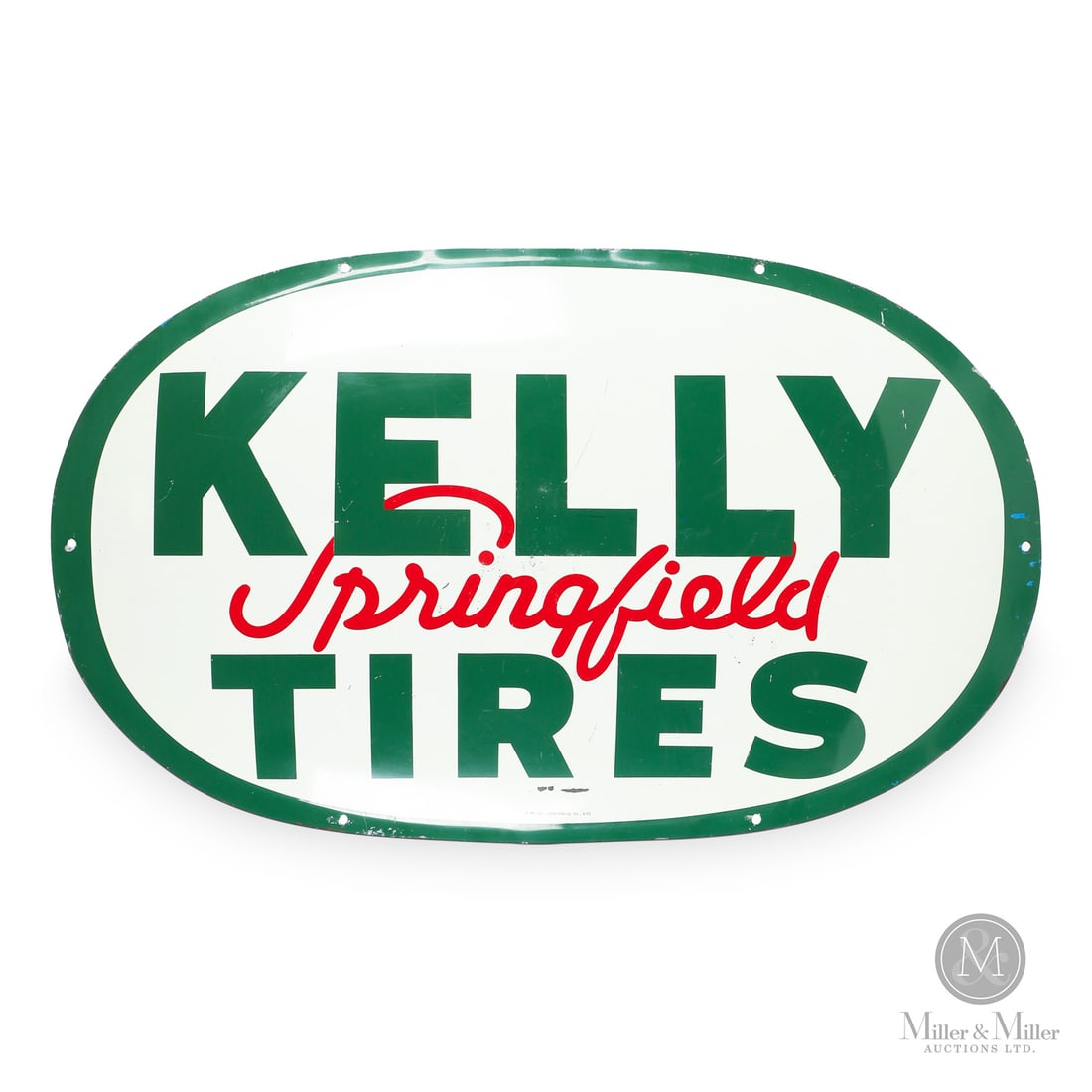 Kelly Springfield Tires Convex Oval Sign (1 of 6)