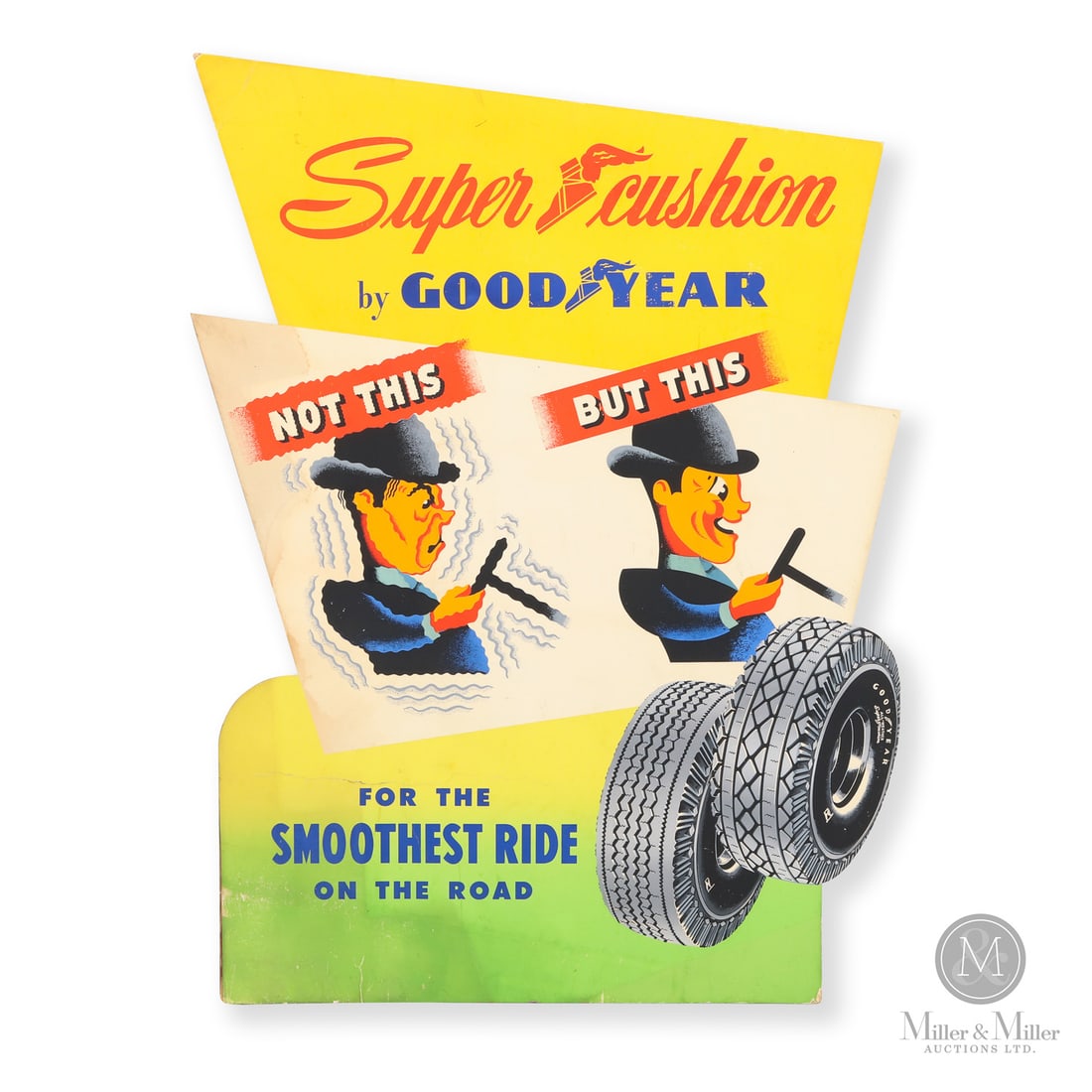 Goodyear Super Cushion Tires Die-Cut Sign (1 of 5)