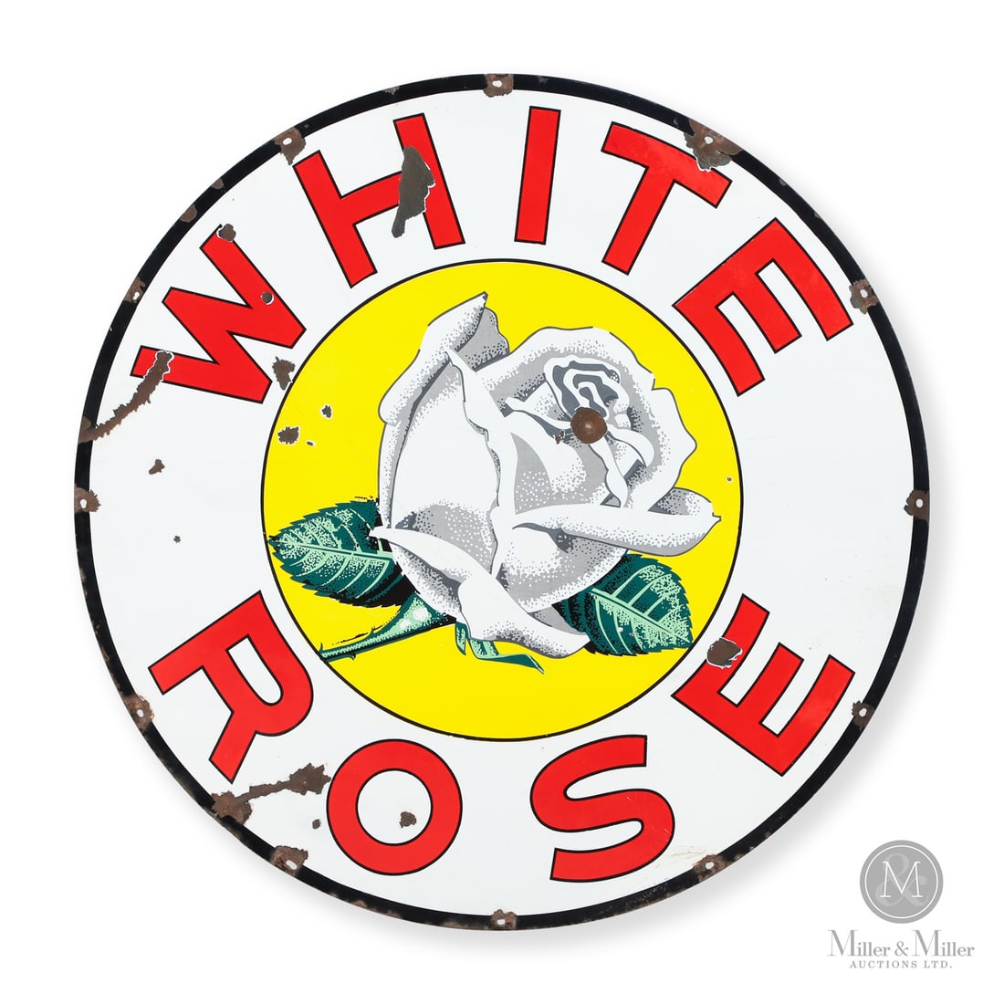 White Rose Gasoline Service Station 4’ Dealer Sign (1 of 11)