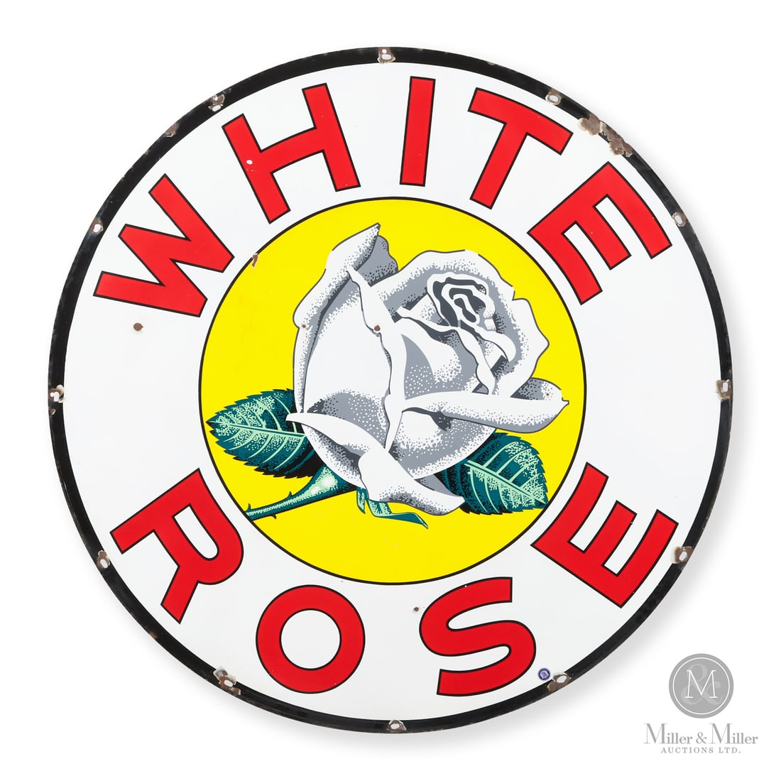 White Rose Gasoline Service Station 4' Dealer Sign (1 of 11)