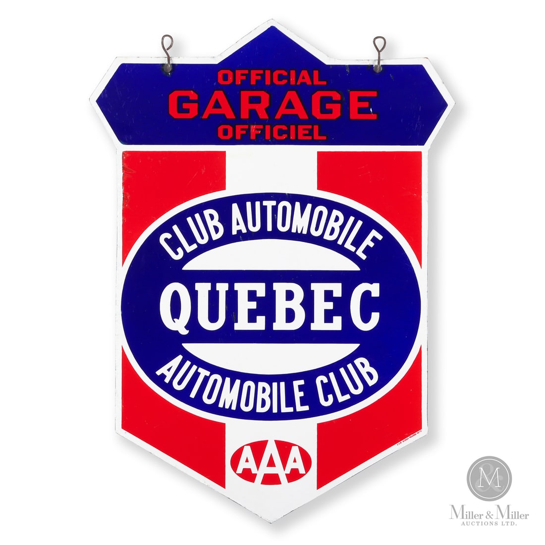 Quebec Automobile Club AAA Official Garage Sign (1 of 9)