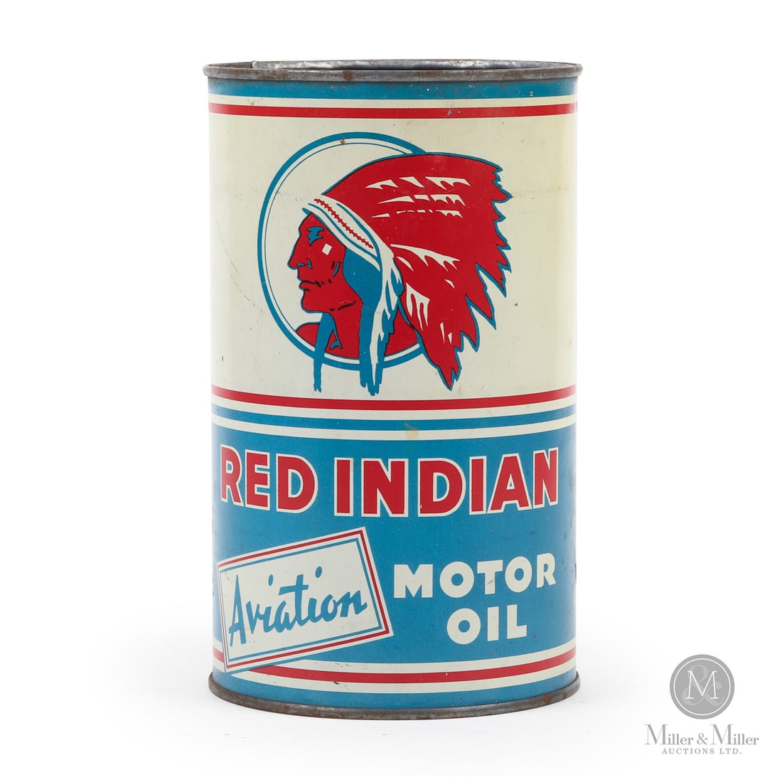 Red Indian Aviation Motor Oil 1 Imperial Quart Can (1 of 7)