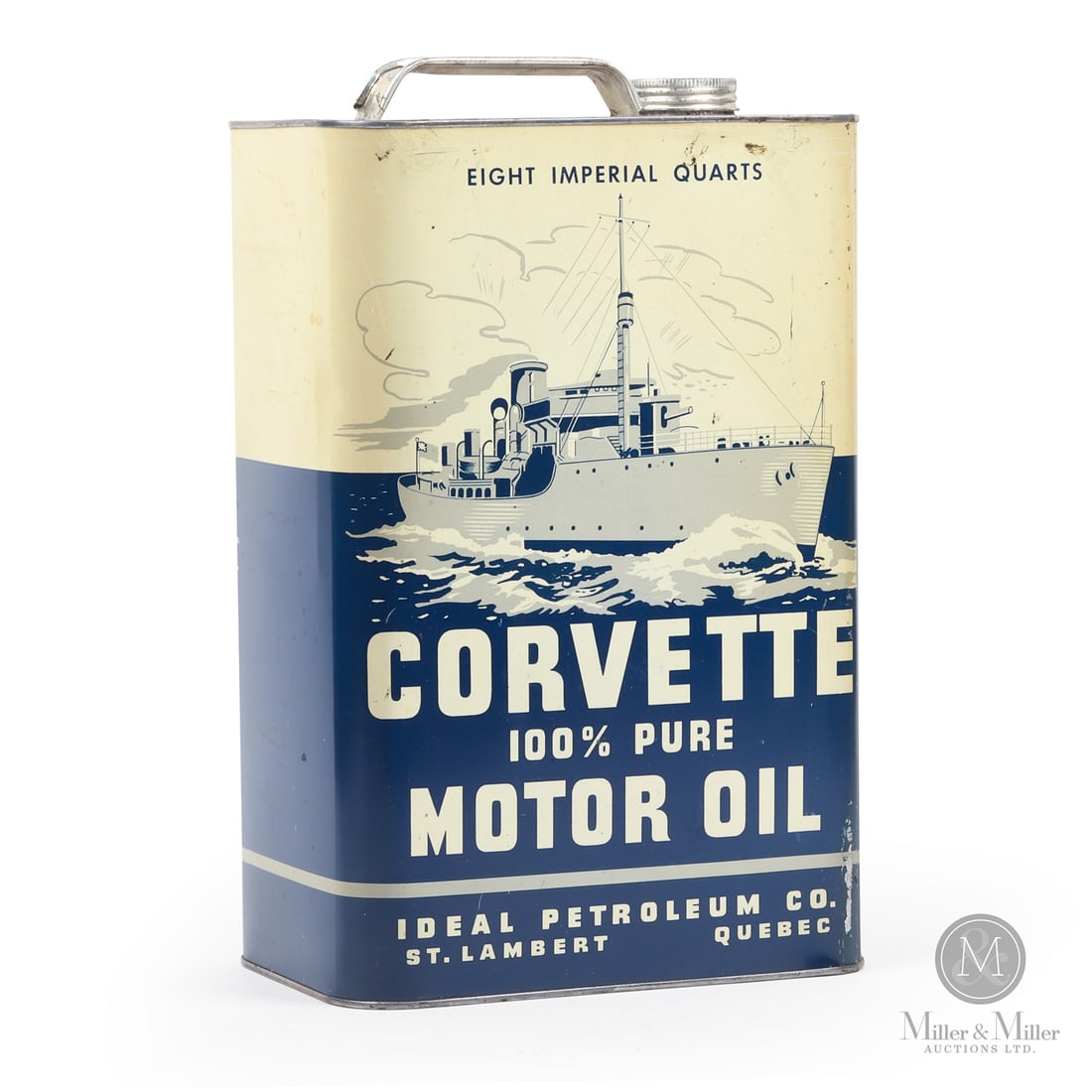 Corvette Motor Oil 8 Imperial Quart Can (1 of 7)