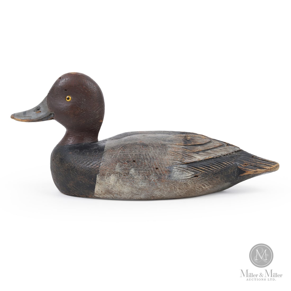 Henri Laviolette (1876-1923) Valleyfield Quebec Redhead Drake Decoy (1 of 9)