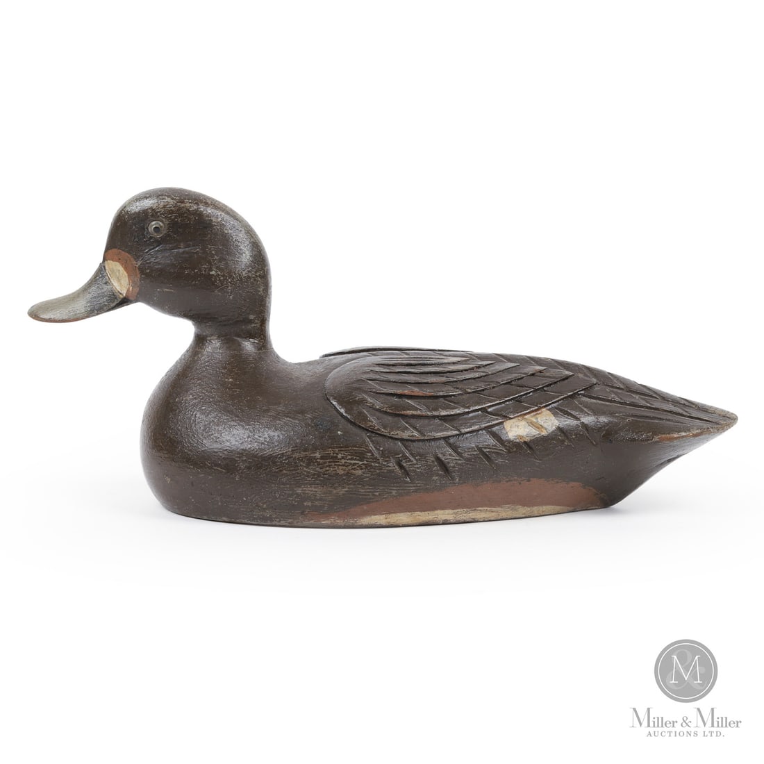 Paul Turcotte (1909-1987) Verdun Quebec Bluebill Hen Decoy (1 of 8)