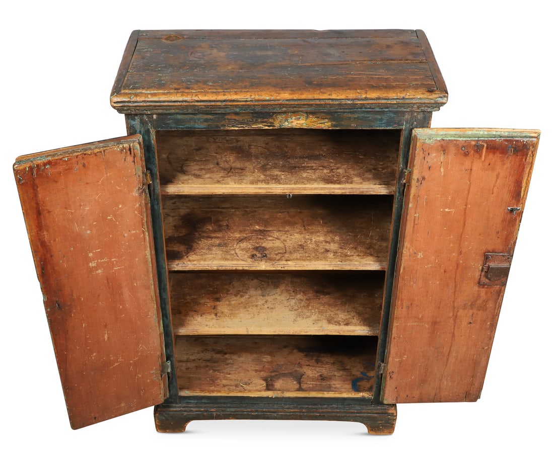 Small Blue Quebec Armoire - 6