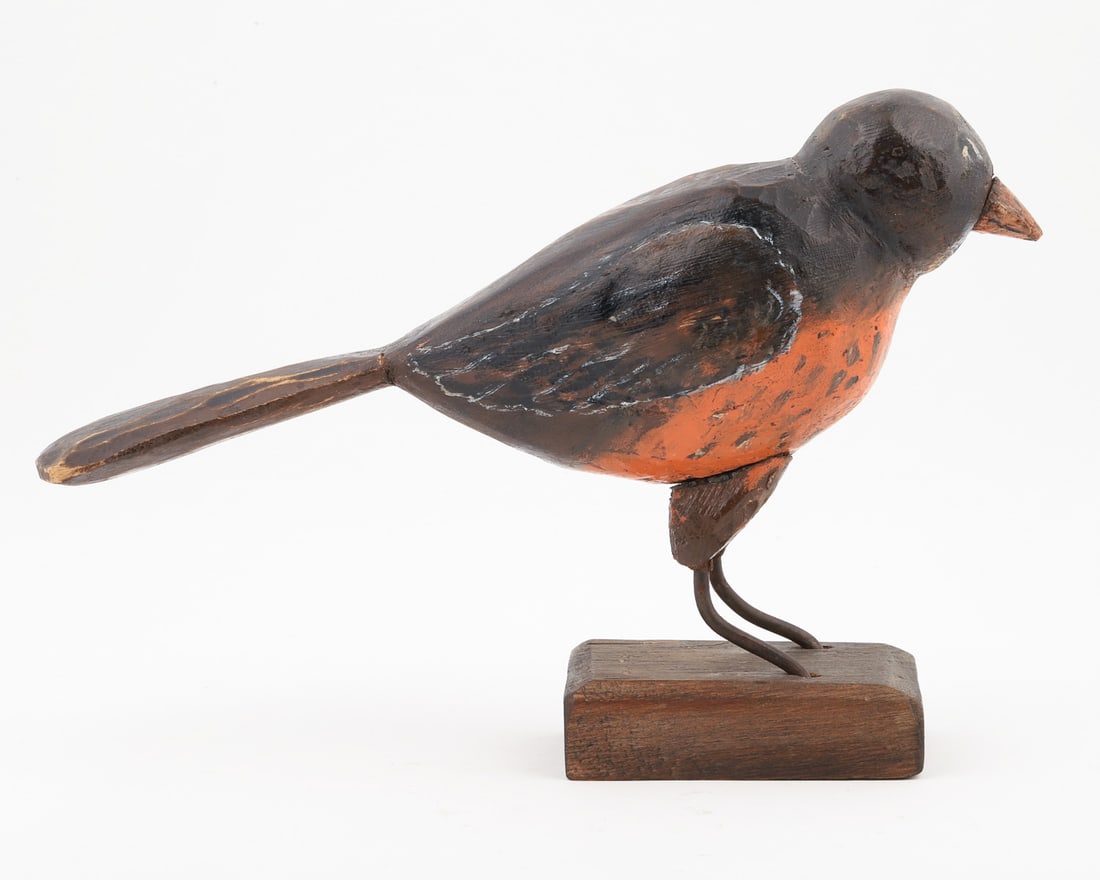 Primitive Carved Robin - 2