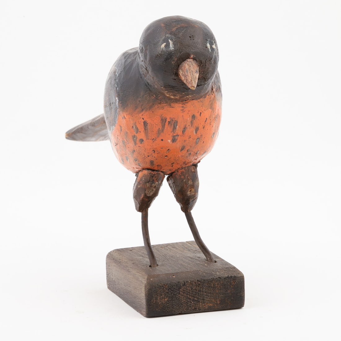 Primitive Carved Robin - 3
